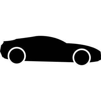 Sport car black side shape
