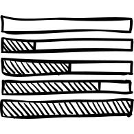 Stats graphic of percentages in horizontal bars