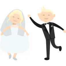 Wedding couple