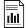 Bars chart page symbol