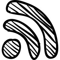 Rss feed sign sketch