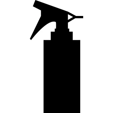 Spray bottle hair salon tool silhouette