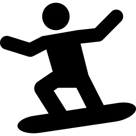 Snowboard silhouette