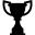 Award trophy silhouette