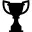 Award trophy silhouette