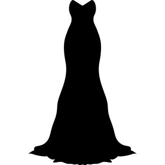Long black gown