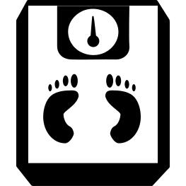 Footprints on a scale