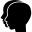 Gemini two twins heads symbol