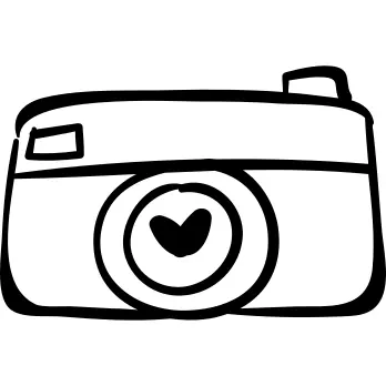 Photographic camera with heart
