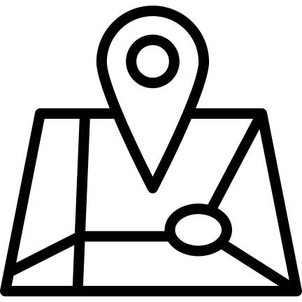 Map with position marker