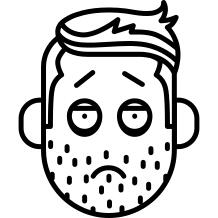 Boy with Fatigue Face