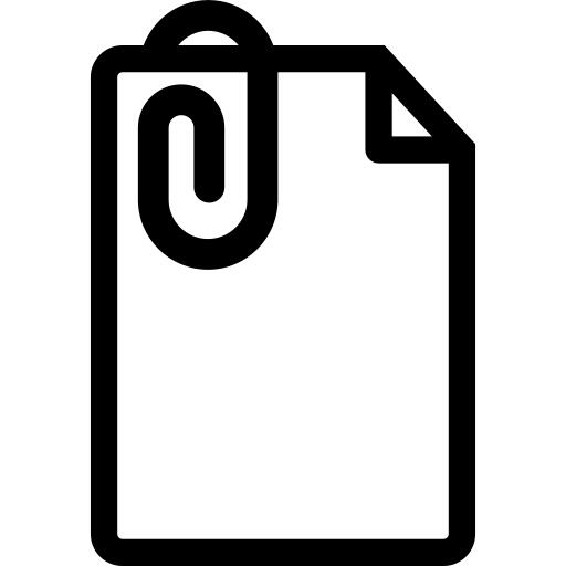 Document with paper clip