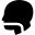 Mouth tube in bald male head