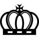 Royal crown of elegant vintage design