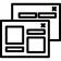 SEO landing pages symbol inside a circle