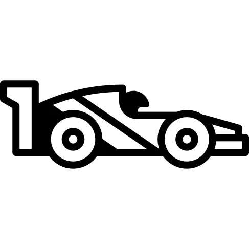 Formula 1 Car Facing Right