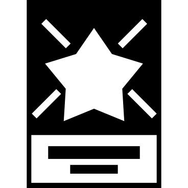 Star in a flyer for business