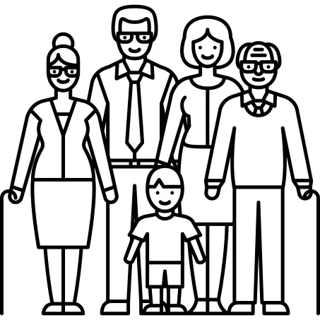 Married Couple Grandparents and Child