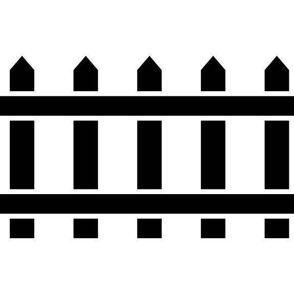 Wood fence of yard
