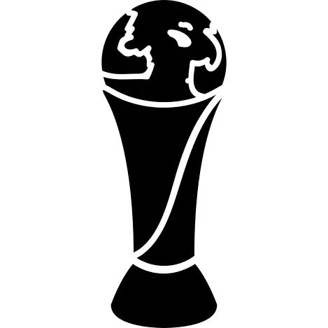 Football award with white details