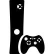 Video game console with gamepad