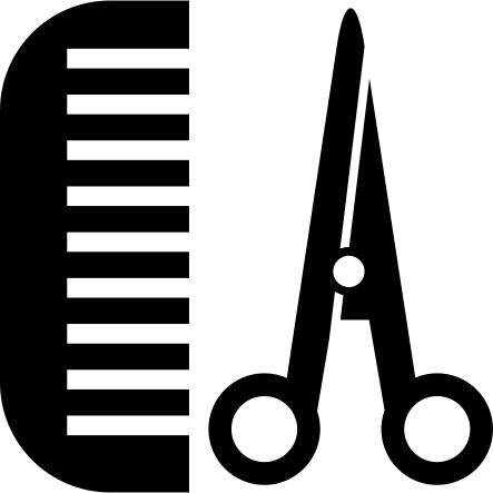 Comb and scissors for hair
