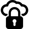 Locked internet security padlock