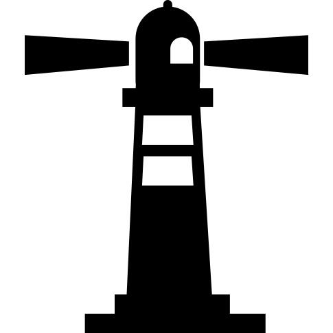 Lighthouse with flashing lights