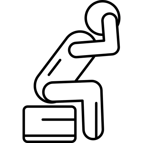 Man Sitting with Headache