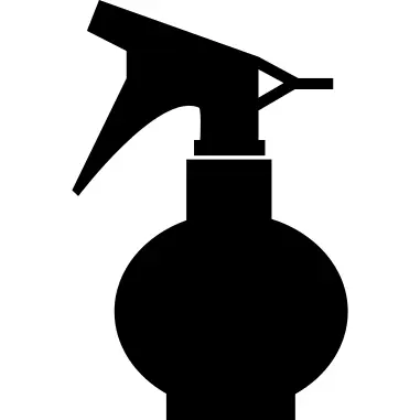 Hair salon spray bottle silhouette