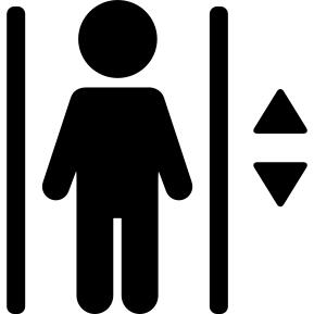 Elevator with a occupant