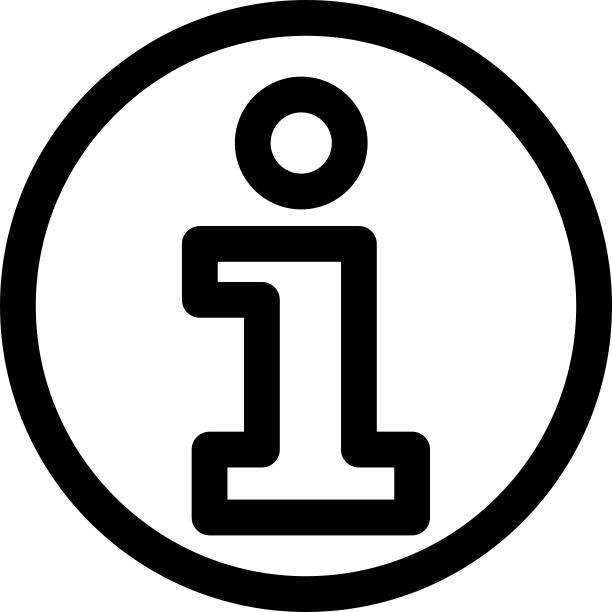 Circular Info Sign