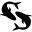 Pisces astrological sign symbol of two fishes