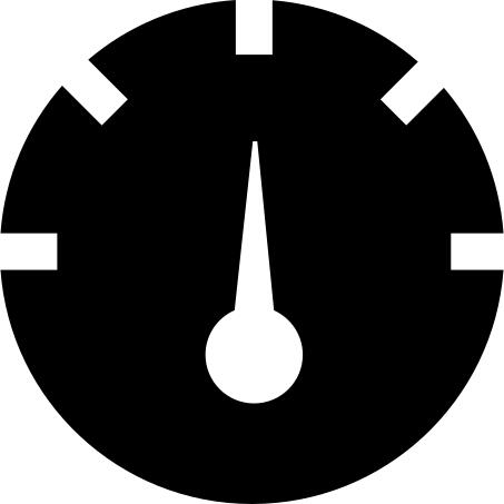 Round speedometer