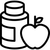 Gymnast apple diet with natural supplements