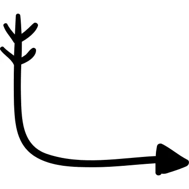 Down right arrow