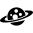 Saturn with dots
