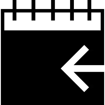 Calendar with an arrow