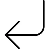 Left Round Angle Arrow