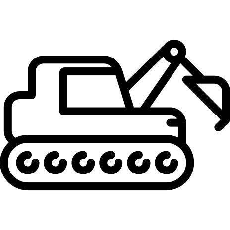 Excavator facing Right