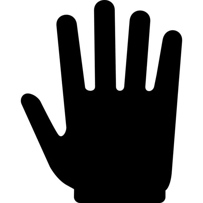 Male hand shape