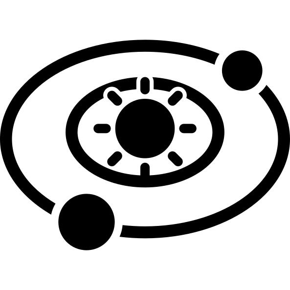 Planets orbits around the sun