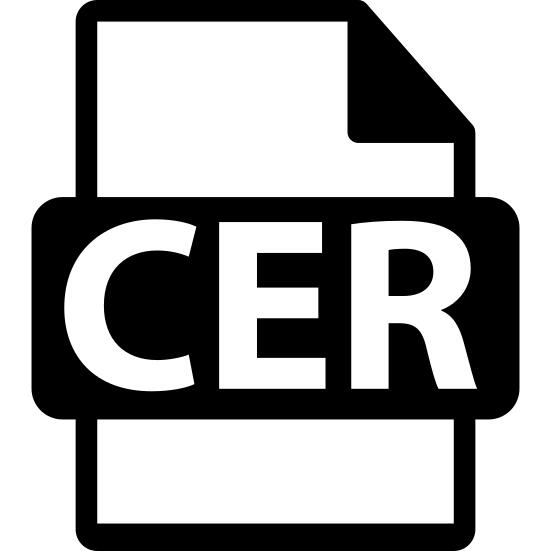 Cer file format symbol