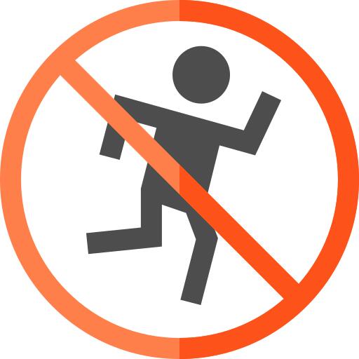 No running