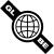 Earth globe symbol
