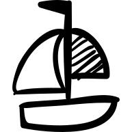 Boat hand drawn toy