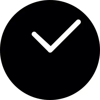 Round clock with hands