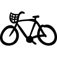Bike hand drawn ecological transport