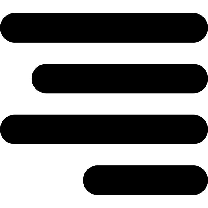 Right text alignment