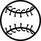 Baseball ball outline
